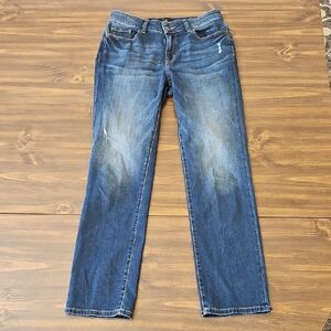 Dress Barn Dark Blue Straight Leg Jeans